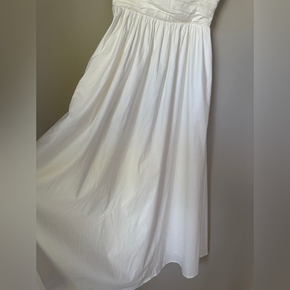 NEW Reformation Lissa Cotton Midi Dress White Ivory Removable Strap | US 4 UK 8 - Picture 14 of 16